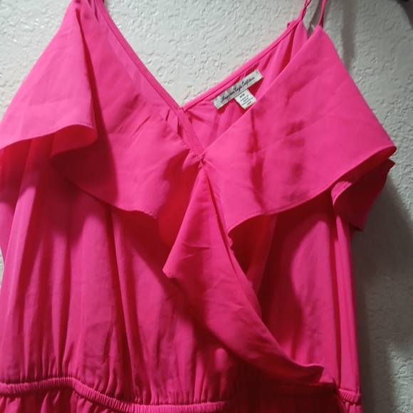 Pink Ruffle Sleeveless Romper - Picture 3 of 7
